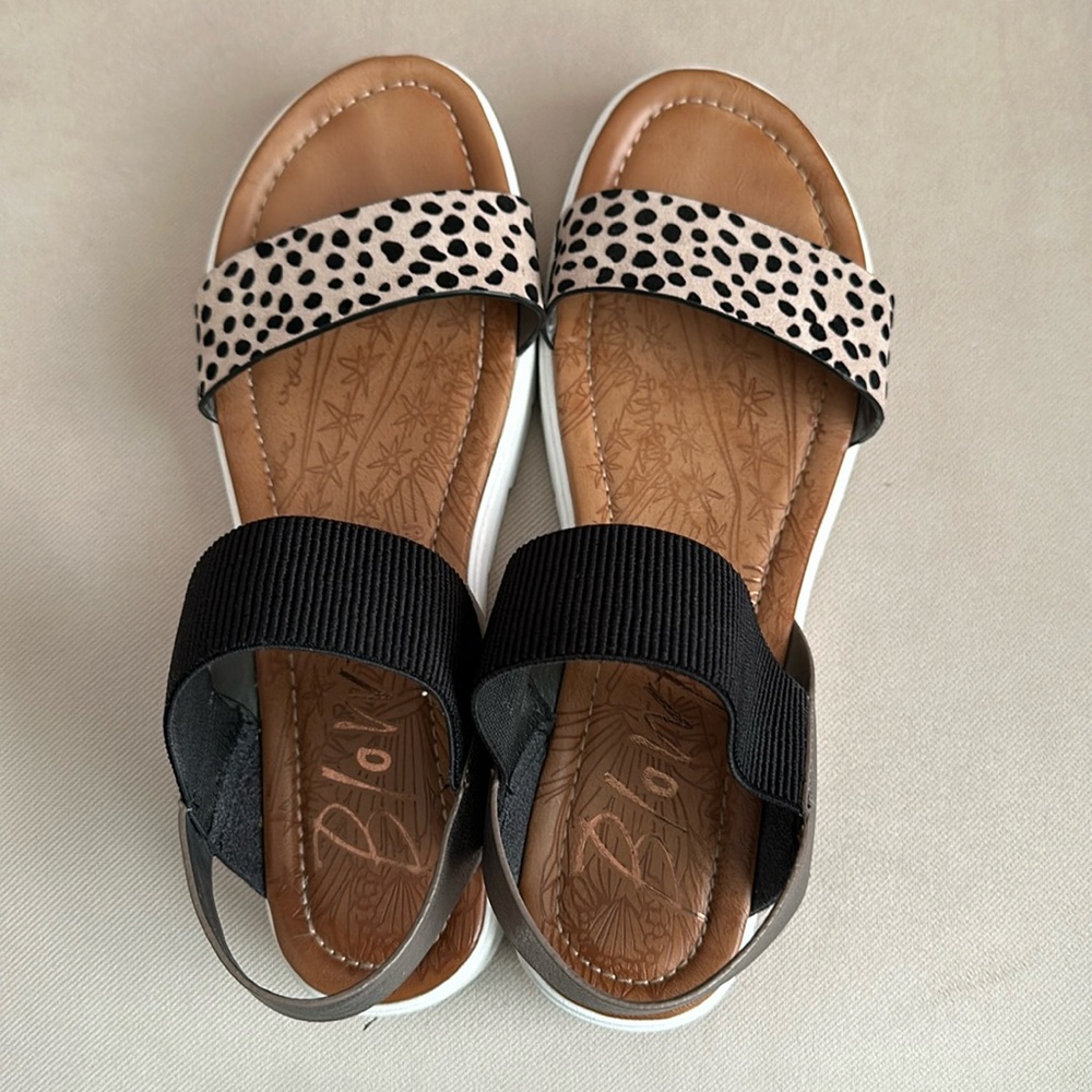 Blowfish Malibu Boss Slipper - leopard/pewter Women’s 10